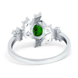 Oval Marquise Simulated Cubic Zirconia Ring 925 Sterling Silver