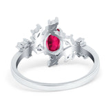 Oval Marquise Simulated Cubic Zirconia Ring 925 Sterling Silver