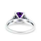 Celtic Art Deco Solitaire Engagement Ring 925 Sterling Silver