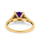 Celtic Art Deco Solitaire Engagement Ring 925 Sterling Silver