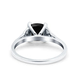 Celtic Art Deco Solitaire Engagement Ring 925 Sterling Silver