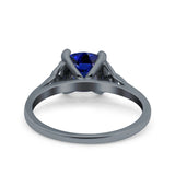 Celtic Art Deco Solitaire Engagement Ring 925 Sterling Silver