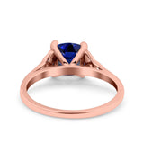 Celtic Art Deco Solitaire Engagement Ring 925 Sterling Silver