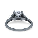 Celtic Art Deco Solitaire Engagement Ring 925 Sterling Silver