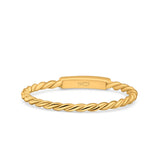 Half Eternity Ring Wedding Engagement Rope Band Round Simulated Cubic Zirconia 925 Sterling Silver