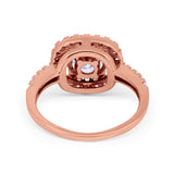 Solitaire Accent Wedding Ring Round Simulated CZ 925 Sterling Silver
