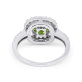 Solitaire Accent Wedding Ring Round Simulated CZ 925 Sterling Silver