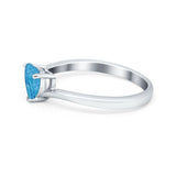 Swirl Wedding Heart Promise Ring Simulated Cubic Zirconia 925 Sterling Silver