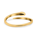 Snake Ring Oxidized Band Solid 925 Sterling Silver Thumb Ring (6mm)