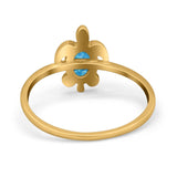 Turtle Ring Simulated Cubic Zirconia Opal 925 Sterling Silver