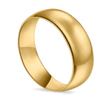 Sterling Silver Wedding Band Ring Round 925 Sterling Silver (7MM)