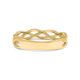 Celtic Band Braided New Trending Design Oxidized Solid 925 Sterling Silver Thumb Ring 4mm(0.15)