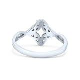 Classic Celtic Knot Twist New Fashion Oxidized Band Solid 925 Sterling Silver Thumb Ring (9.5mm)