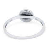 Cactus Ring Oxidized Band Solid 925 Sterling Silver Thumb Ring (7mm)