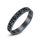 Moons and Stars Oxidized Ring Solid 925 Sterling Silver