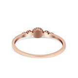 Petite Dainty Band Plain Ring Oxidized 925 Sterling Silver