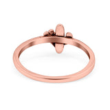 Cactus Ring Oxidized Band Solid 925 Sterling Silver Thumb Ring (10mm)