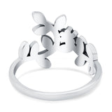 Leaves & Vines Band Oxidized Ring Solid 925 Sterling Silver Thumb Ring (14mm)