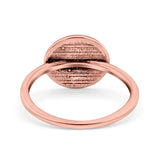 Songbird Start Band Oxidized Ring Solid 925 Sterling Silver (10mm)