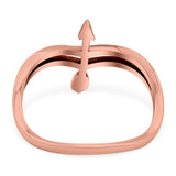 Arrow Band Oxidized Ring Solid 925 Sterling Silver Thumb Ring (14mm)