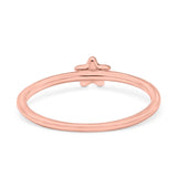 Star Ring Oxidized Band Solid 925 Sterling Silver Thumb Ring (5mm)