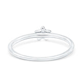 Star Ring Oxidized Band Solid 925 Sterling Silver Thumb Ring (5mm)