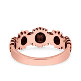 Sun Smiley Face Happy Sunflower Ring Oxidized Band Solid 925 Sterling Silver Thumb Ring (7mm)