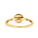 Sun Band Oxidized Solid 925 Sterling Silver Thumb Ring (7mm)