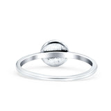 Lotus Band Oxidized Band Solid 925 Sterling Silver Thumb Ring (7mm)