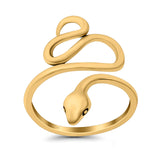 Snake Ring Oxidized Band Solid 925 Sterling Silver Thumb Ring (23mm)
