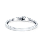 FBali Style Band Oxidized Solid 925 Sterling Silver Thumb Ring (3mm)