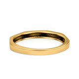 Oxidized Sunset Band Ring Solid 925 Sterling Silver Thumb Ring (2.5mm)