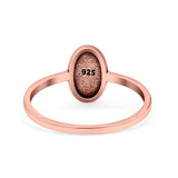 Rock & Roll Ring Oxidized Band Solid 925 Sterling Silver Thumb Ring (9.5mm)
