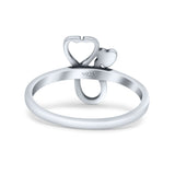 Custom Stethoscope ID Medical Design Jewelry Oxidized Statement Ring Band Solid 925 Sterling Silver Thumb Ring (12mm)
