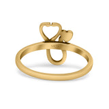 Custom Stethoscope ID Medical Design Jewelry Oxidized Statement Ring Band Solid 925 Sterling Silver Thumb Ring (12mm)