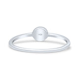 Ocean Engraved Style Oxidized Sunset Beach Minimalist Band Solid 925 Sterling Silver Thumb Ring (4.8mm)