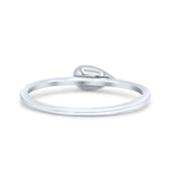 Antiqued Pea Pod Three Peas Stackable Nature Inspired Trending Oxidized Statement Band Solid 925 Sterling Silver Thumb Ring (4.1mm)