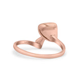 Unique Mushroom Style Artisan Stylish Oxidized Ring Band Thumb Ring (11.8mm)