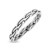 Infinity Princess Twisted Rope Braided New Stylish Oxidized Band Thumb Ring (3.2mm)