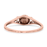 Sphere Bali Style Cultured Modish Art Oxidized Ring Band Thumb Ring (5.4mm)