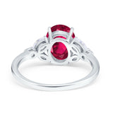 Vintage Style Wedding Ring Marquise Simulated Cubic Zirconia 925 Sterling Silver
