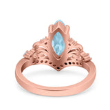 Marquise Art Deco Engagement Ring 925 Sterling Silver