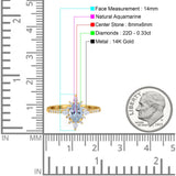 14K Gold 1.54ct Vintage Oval 8mmx6mm G SI Diamond Engagement Wedding Ring