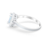 Solitaire Wedding Ring Pear Simulated Cubic Zirconia 925 Sterling Silver