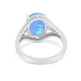 Art Deco Engagement Bridal Ring Simulated Cubic Zirconia 925 Sterling Silver BA1059