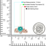 Art Deco Round Cubic Zirconia Infinity Leaf Design Bridal Ring 925 Sterling Silver