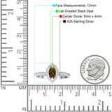 Art Deco Engagement Ring Halo Marquise Cubic Zirconia 925 Sterling Silver