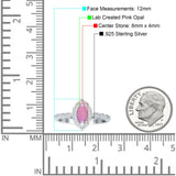 Art Deco Engagement Ring Halo Marquise Cubic Zirconia 925 Sterling Silver