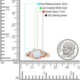 Round Engagement Ring Split Shank Cubic Zirconia 925 Sterling Silver