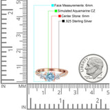 Infinity Round Three Stone Ring Cubic Zirconia 925 Sterling Silver